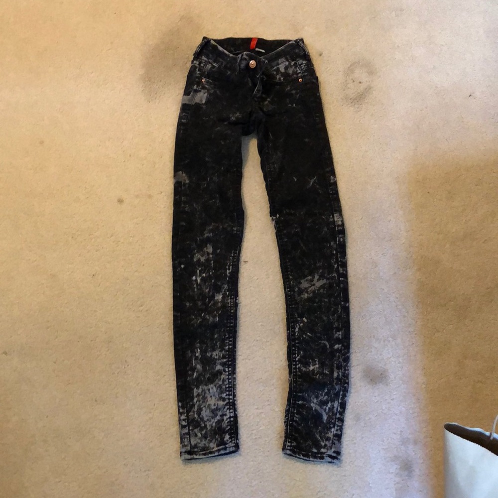 Tyedye skinny jeans